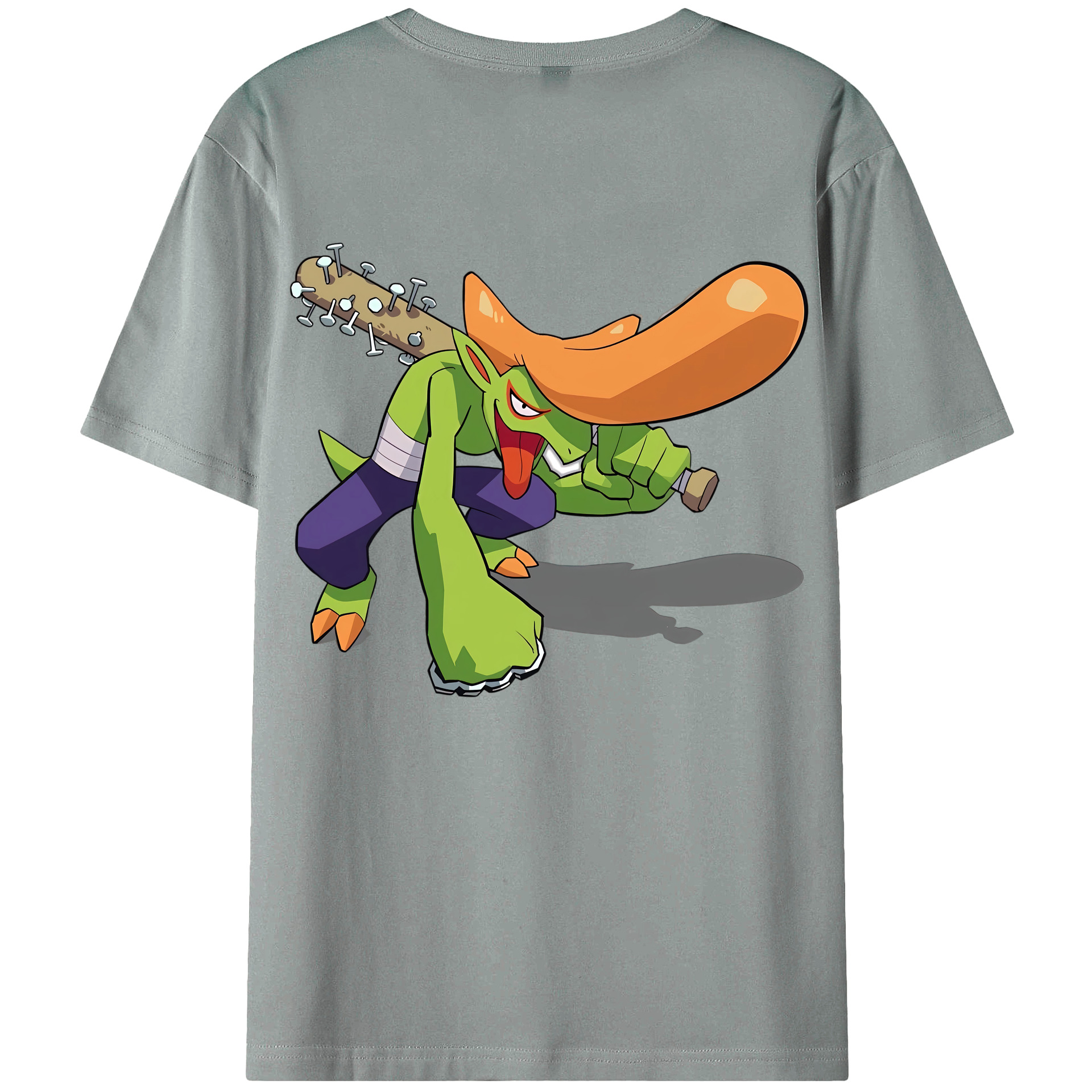 （画像用） 妖怪ウォッチ Yo-kai Watch 綿100％ メンズ半袖Tシャツ（バックプリント） 通気性